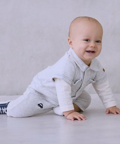 petit main / プティマイン ロンパース | 総刺しゅう衿つきカバーオール | 詳細2