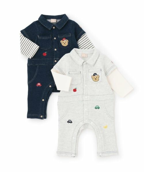 petit main / プティマイン ロンパース | 総刺しゅう衿つきカバーオール | 詳細21