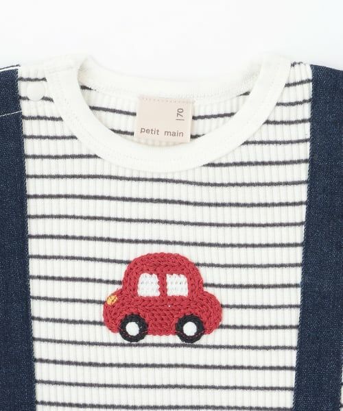 petit main / プティマイン ロンパース | サス付きモチーフカバーオール | 詳細4