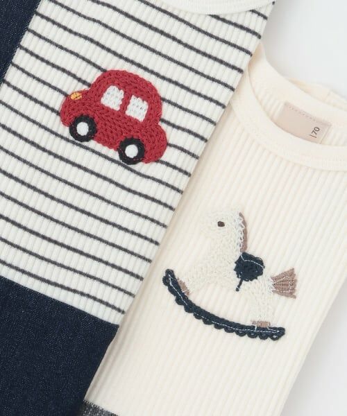 petit main / プティマイン ロンパース | サス付きモチーフカバーオール | 詳細5