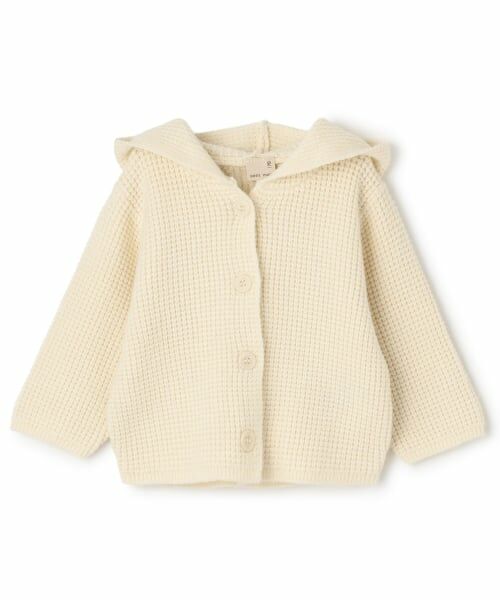petit main / プティマイン ベビー・キッズウエア | とんがり帽カーディガン＜セットアップ対応＞（アイボリー）