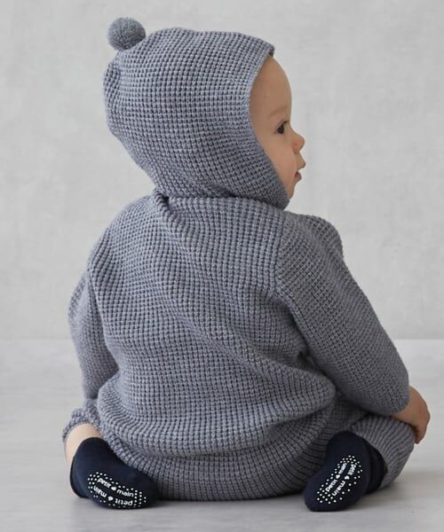 petit main / プティマイン ベビー・キッズウエア | とんがり帽カーディガン＜セットアップ対応＞ | 詳細1