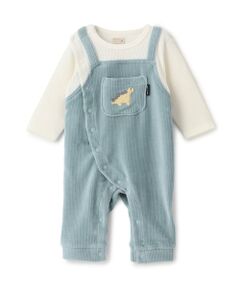 petit main / プティマイン ロンパース | アニマルサロペ風カバーオール