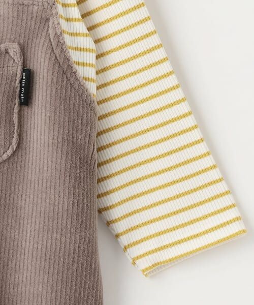 petit main / プティマイン ロンパース | アニマルサロペ風カバーオール | 詳細11