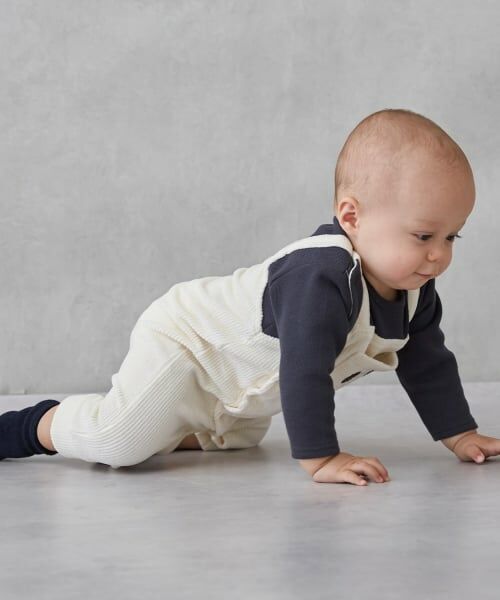 petit main / プティマイン ロンパース | アニマルサロペ風カバーオール | 詳細3