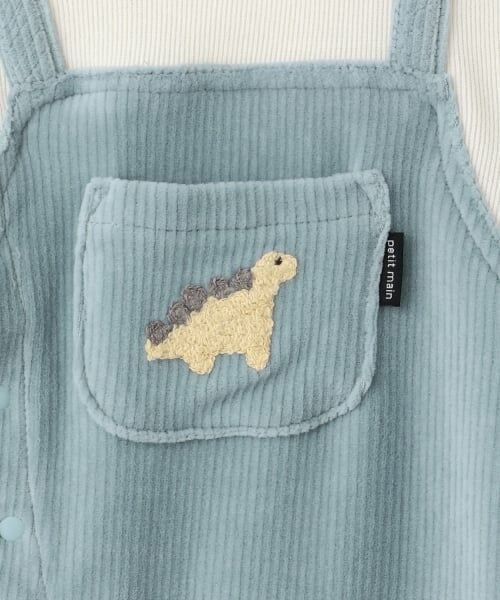 petit main / プティマイン ロンパース | アニマルサロペ風カバーオール | 詳細9