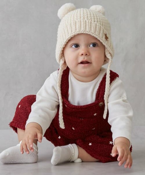 petit main / プティマイン ベビー・キッズウエア | 星刺しゅうサロペットカバーオール | 詳細1