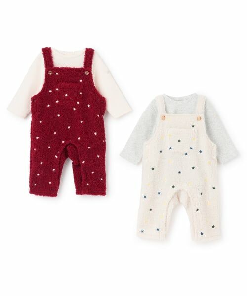 petit main / プティマイン ベビー・キッズウエア | 星刺しゅうサロペットカバーオール | 詳細18