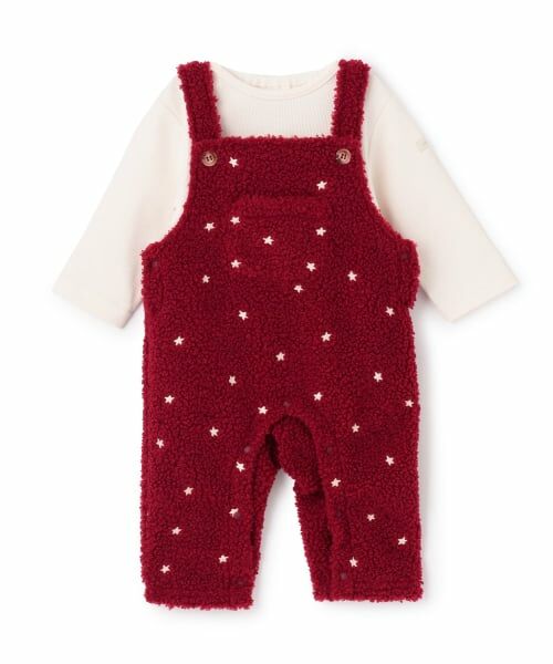 petit main / プティマイン ベビー・キッズウエア | 星刺しゅうサロペットカバーオール | 詳細6
