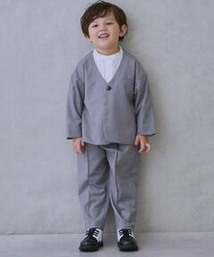 petit main / プティマイン セットアップ | 【セミフォーマル】ノーカラーJK+ロングパンツセットアップ