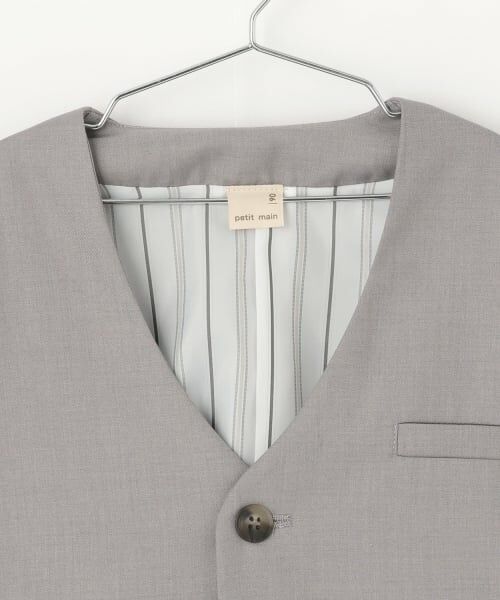 petit main / プティマイン セットアップ | 【セミフォーマル】ノーカラーJK+ロングパンツセットアップ | 詳細10