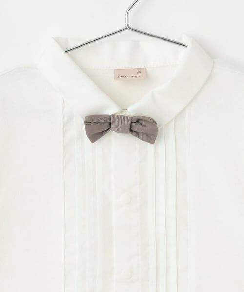 petit main / プティマイン シャツ・ブラウス | 【セミフォーマル】蝶ネクタイつきカットソーシャツ | 詳細6