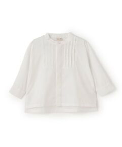 petit main / プティマイン シャツ・ブラウス | 【セミフォーマル】ノーカラーシャツ