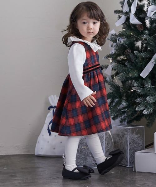 petit main / プティマイン その他パンツ | 衿つき長T+サスつきパンツセット | 詳細7