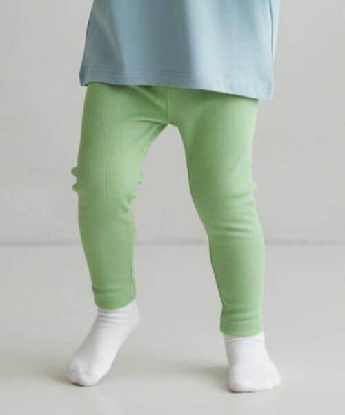 petit main / プティマイン その他パンツ | 【プティプラ】BOYS10分丈レギンス（ライト グリーン）