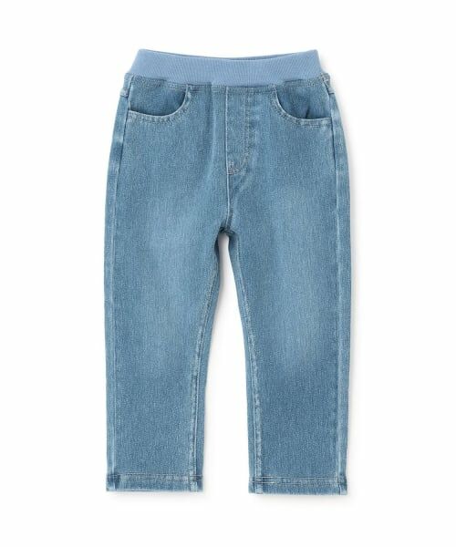 petit main / プティマイン その他パンツ | カットデニムロングパンツ（サックス）