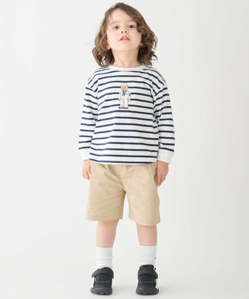 petit main / プティマイン ショート・ハーフ・半端丈パンツ | 【TeddyBear】ハーフパンツ（ベージュ）