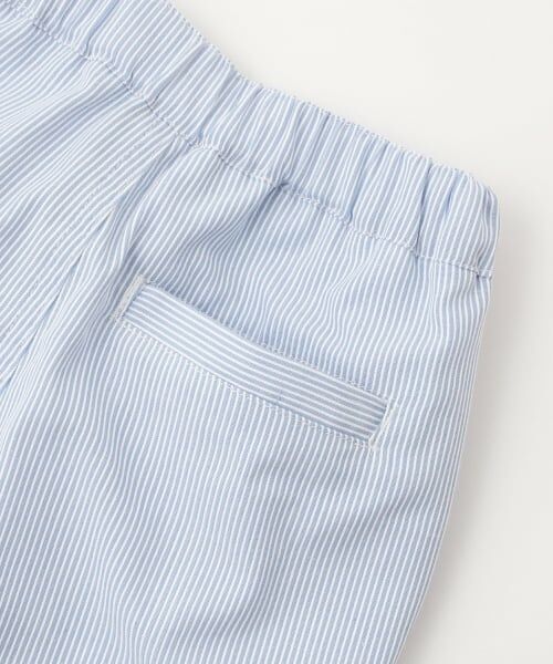 petit main / プティマイン ショート・ハーフ・半端丈パンツ | ストライプ/ウエストタックイージーパンツ | 詳細12