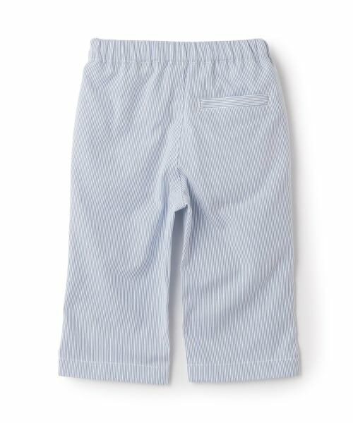 petit main / プティマイン ショート・ハーフ・半端丈パンツ | ストライプ/ウエストタックイージーパンツ | 詳細7