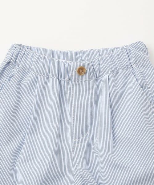 petit main / プティマイン ショート・ハーフ・半端丈パンツ | ストライプ/ウエストタックイージーパンツ | 詳細8