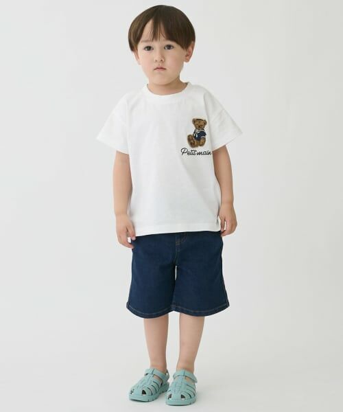 petit main / プティマイン ショート・ハーフ・半端丈パンツ | ペインタ-ハーフパンツ（紺）