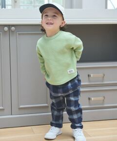 petit main / プティマイン その他パンツ | のびのびストレッチチェックパンツ