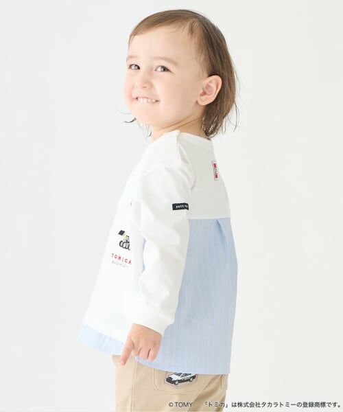 petit main / プティマイン Tシャツ | 【TOMICA・ANIA】裾シャツ長袖Tシャツ | 詳細1