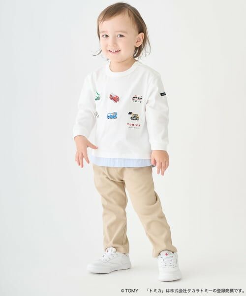 petit main / プティマイン Tシャツ | 【TOMICA・ANIA】裾シャツ長袖Tシャツ | 詳細2