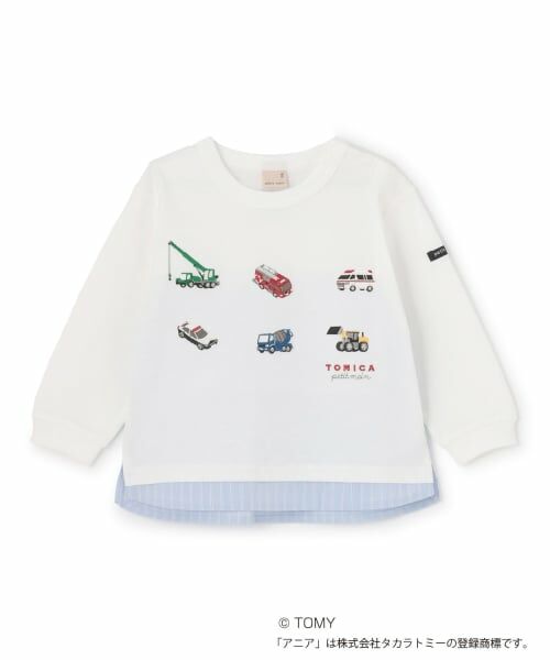 petit main / プティマイン Tシャツ | 【TOMICA・ANIA】裾シャツ長袖Tシャツ | 詳細5