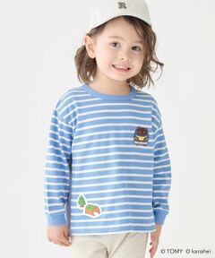 petit main / プティマイン Tシャツ | 【あつまれ！プラレールズ】ボーダー長T