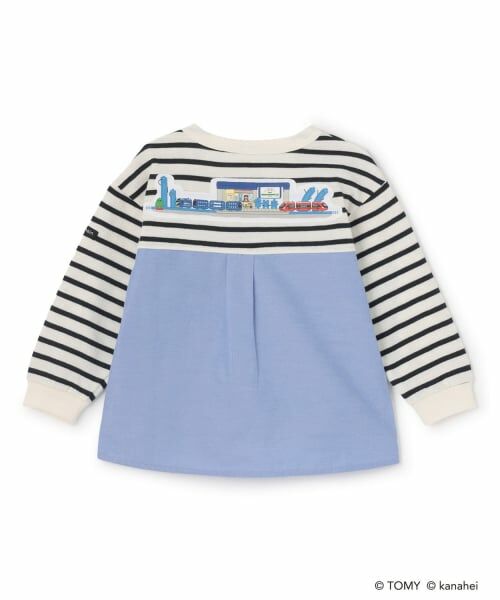 petit main / プティマイン Tシャツ | 【あつまれ！プラレールズ】ボーダー長T | 詳細11