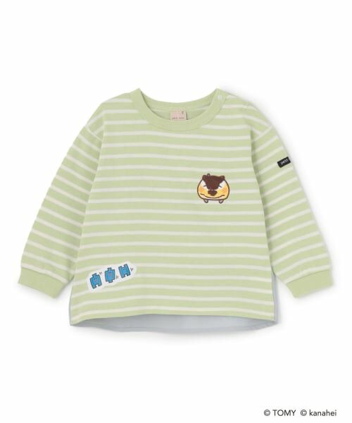 petit main / プティマイン Tシャツ | 【あつまれ！プラレールズ】ボーダー長T | 詳細12