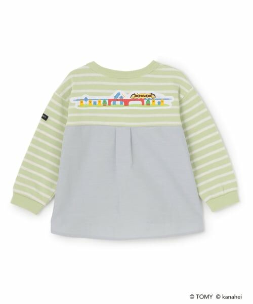 petit main / プティマイン Tシャツ | 【あつまれ！プラレールズ】ボーダー長T | 詳細13