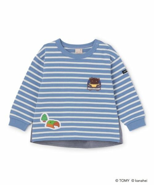 petit main / プティマイン Tシャツ | 【あつまれ！プラレールズ】ボーダー長T | 詳細14