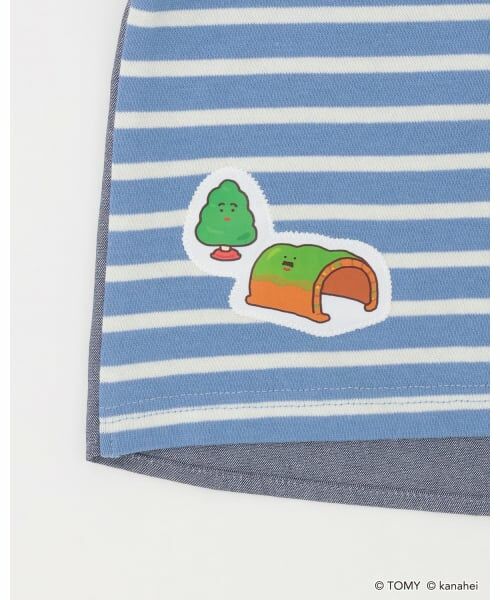 petit main / プティマイン Tシャツ | 【あつまれ！プラレールズ】ボーダー長T | 詳細20