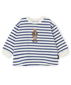 petit main / プティマイン Tシャツ | 【TeddyBear】刺しゅう長袖Tシャツ