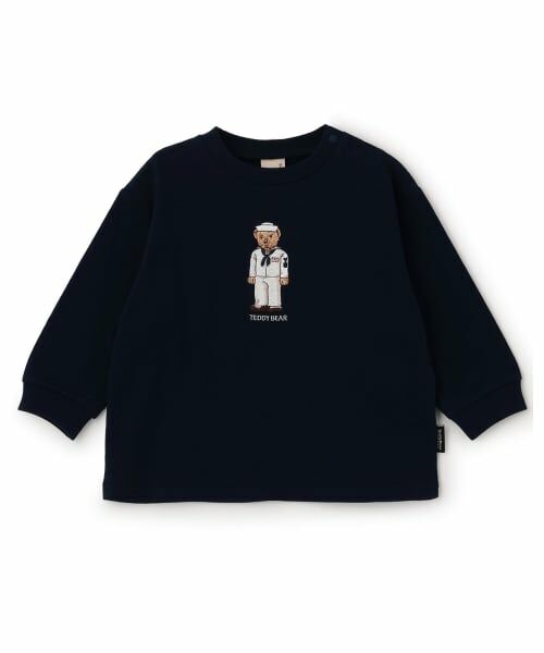 petit main / プティマイン Tシャツ | 【TeddyBear】刺しゅう長袖Tシャツ | 詳細10