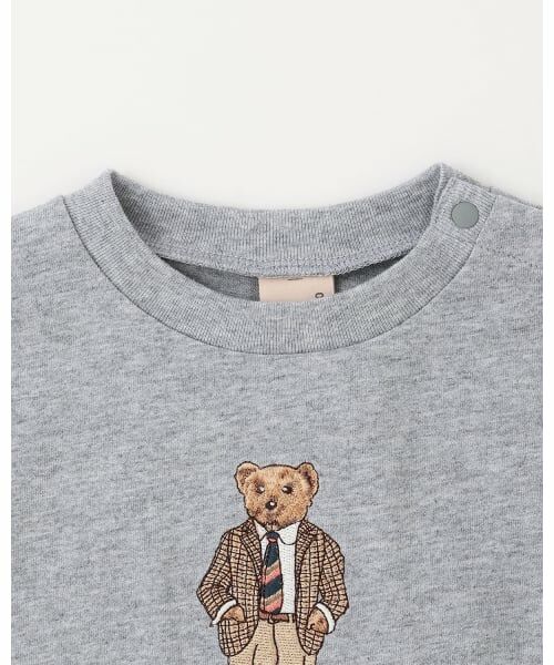 petit main / プティマイン Tシャツ | 【TeddyBear】刺しゅう長袖Tシャツ | 詳細12
