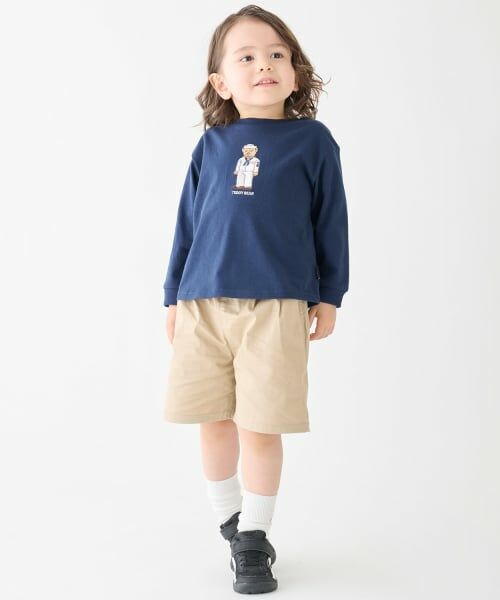 petit main / プティマイン Tシャツ | 【TeddyBear】刺しゅう長袖Tシャツ | 詳細2