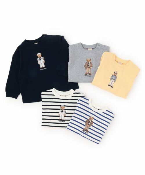 petit main / プティマイン Tシャツ | 【TeddyBear】刺しゅう長袖Tシャツ | 詳細23