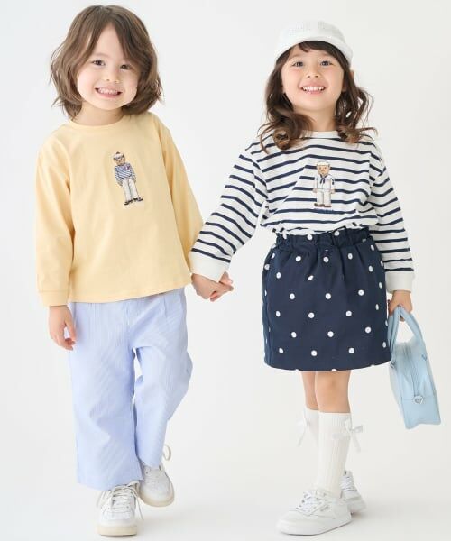 petit main / プティマイン Tシャツ | 【TeddyBear】刺しゅう長袖Tシャツ | 詳細7