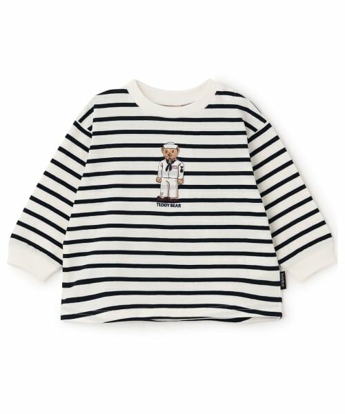 petit main / プティマイン Tシャツ | 【TeddyBear】刺しゅう長袖Tシャツ | 詳細8