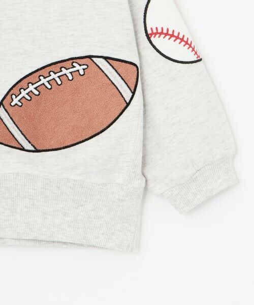 petit main / プティマイン Tシャツ | ボールアップリケ長袖T | 詳細12