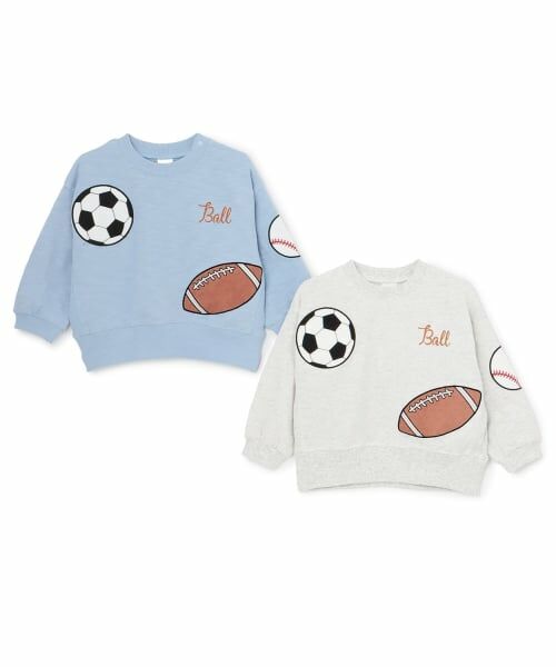 petit main / プティマイン Tシャツ | ボールアップリケ長袖T | 詳細14