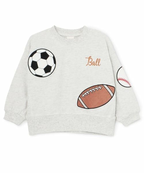 petit main / プティマイン Tシャツ | ボールアップリケ長袖T | 詳細6