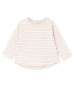 petit main / プティマイン Tシャツ | 【食品防汚】ボーダー長袖Tシャツ