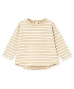 petit main / プティマイン Tシャツ | 【食品防汚】ボーダー長袖Tシャツ