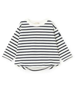 petit main / プティマイン Tシャツ | 【食品防汚】ボーダー長袖Tシャツ