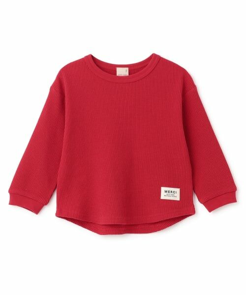 petit main / プティマイン Tシャツ | 【プティプラ】ワッフル長袖T | 詳細12