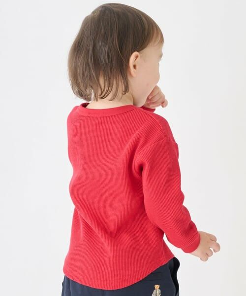 petit main / プティマイン Tシャツ | 【プティプラ】ワッフル長袖T | 詳細4